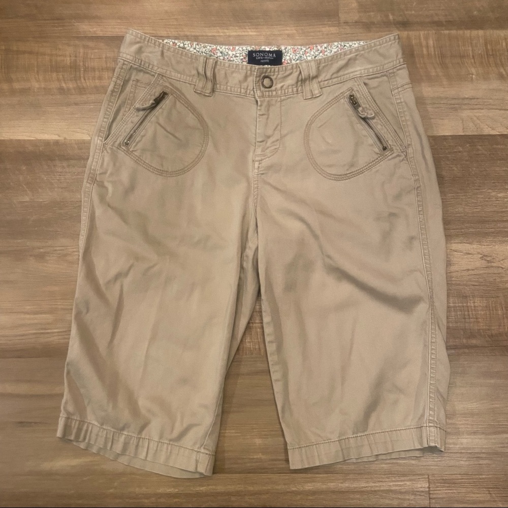 Sonoma tan Bermuda shorts